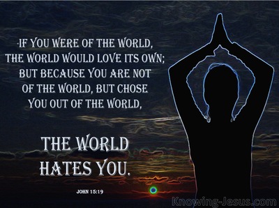 John 15:19 You Are Not Of This World (blue)